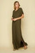 Solid color maxi dress LECCE
