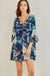 Floral Print Dress Navy Entro