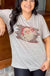 Leopard Santa V-neck tee LECCE