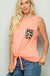 Solid top with animal print LECCE