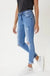 Mid rise hem detail ankle skinny jeans KanCan