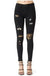 Black Leopard print Patch Skinny Regular vendor-unknown