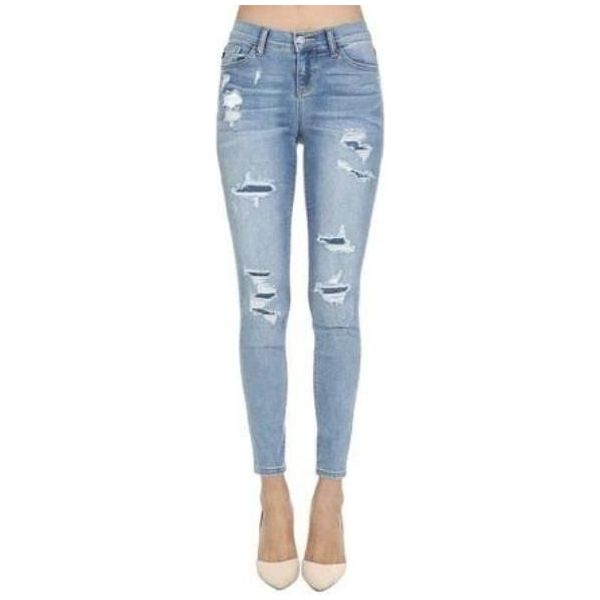 Patched Skinny, Mid-rise
