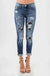 Leopard Print Patch Skinny vendor-unknown