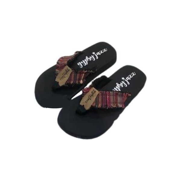 Gypsy jazz red multi sandals