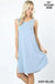 SLEEVELESS ROUND HEM SWING DRESS - SIDE POCKETS LECCE