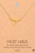 Gold Initial A Pendant Necklace A-Z