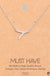 Silver Initial A Pendant Necklace A-Z