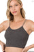 Ribbed seamless double strap brami Zenana