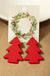 Acrylic christmas tree earrings - LECCE