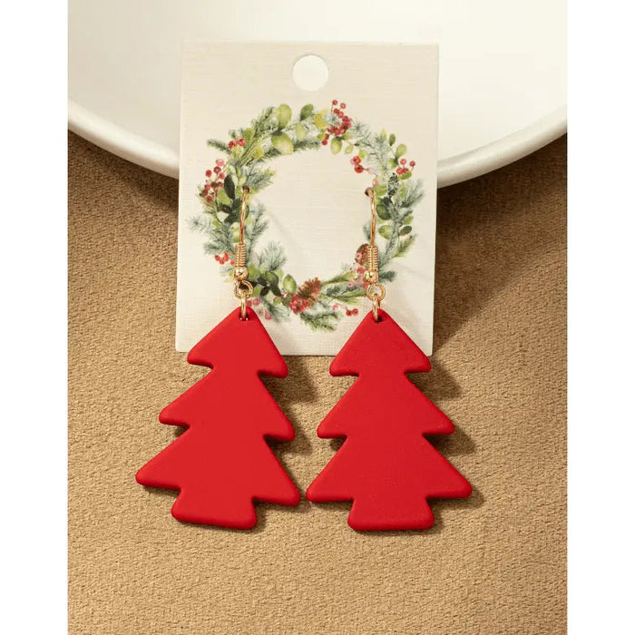 Acrylic christmas tree earrings - LECCE