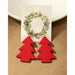 Acrylic christmas tree earrings - LECCE