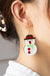 Acrylic snowman earrings - LECCE