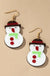 Acrylic snowman earrings - LECCE