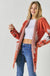 Fleece jacquard button opened cardigan Davi & Dani