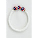 Americana Patriotic Red White Blue Bead Bracelet - LECCE