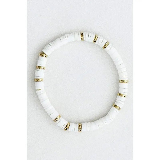 Americana Patriotic Red White Blue Bead Bracelet - LECCE