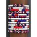 Americana Patriotic Red White Blue Bead Bracelet - LECCE