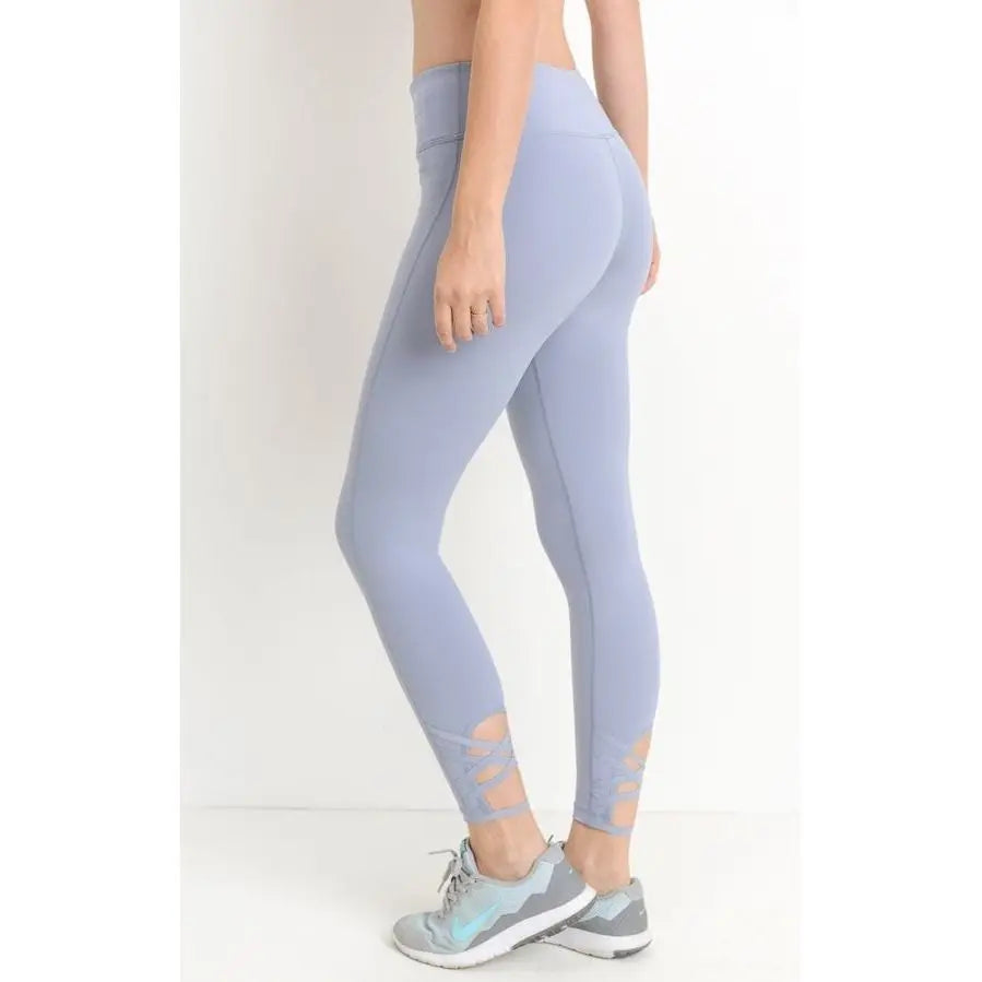 Criss-Cross Back Accent Leggings (AP1497)