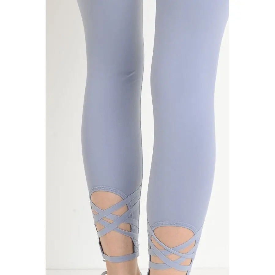 Criss-Cross Back Accent Leggings (AP1497)