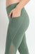 Mesh Overlay Pocket Capri Leggings