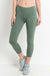 Mesh Overlay Pocket Capri Leggings