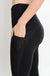 Highwaist Splice Mesh Pocket Full Leggings (Black)