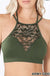 Lace cutout bralette with bra pads Zenana