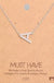 Silver Initial A Pendant Necklace A-Z