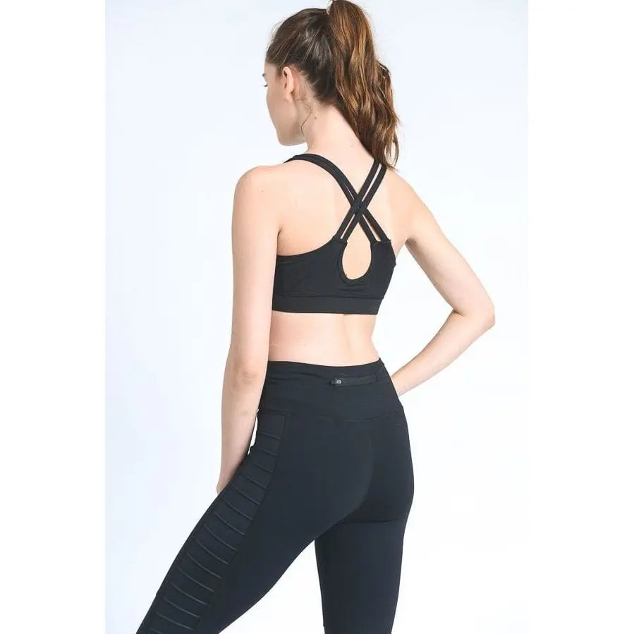Criss-Cross Back Sports Bra