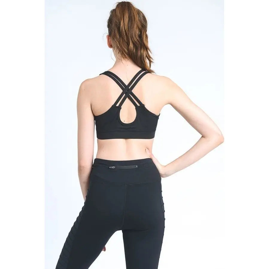 Criss-Cross Back Sports Bra