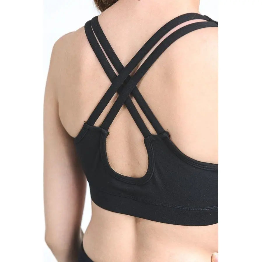 Criss-Cross Back Sports Bra