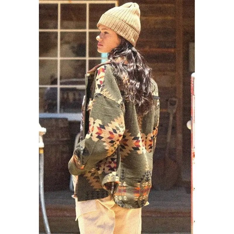 Aztec Graphic Casual Cardigan - LECCE