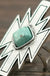Aztec Natural Turquoise Adjustable Ring - LECCE