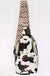 Aztec strap leopard print crossbody sling bag - LECCE