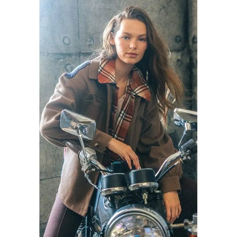 Back aztec graphic detail jacket - LECCE