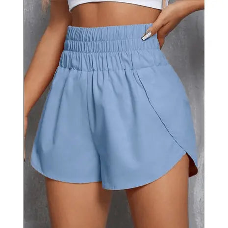 Banding High Waist Athletic Running Workout Shorts - LECCE