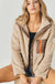 Button down cheetah sherpa LECCE