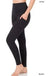 Better cotton wide waistband pocket leggings - LECCE