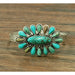 Big Natural Turquoise Navajo C Cuff Bracelet - LECCE