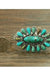 Big Natural Turquoise Navajo C Cuff Bracelet - LECCE