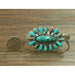 Big Natural Turquoise Navajo C Cuff Bracelet - LECCE
