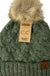 Bobble Knit Fur Pom C.C. Beanie CC Brand