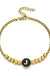 Black Enamel Initial Pisa Bracelet - LECCE