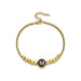 Black Enamel Initial Pisa Bracelet - LECCE