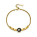 Black Enamel Initial Pisa Bracelet - LECCE