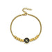 Black Enamel Initial Pisa Bracelet - LECCE