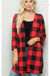 Plaid Cardigan LECCE