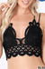Crochet lace bralette with bra pads Zenana
