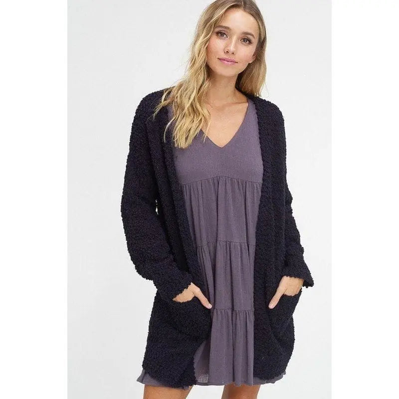POPCORN OPEN CARDIGAN